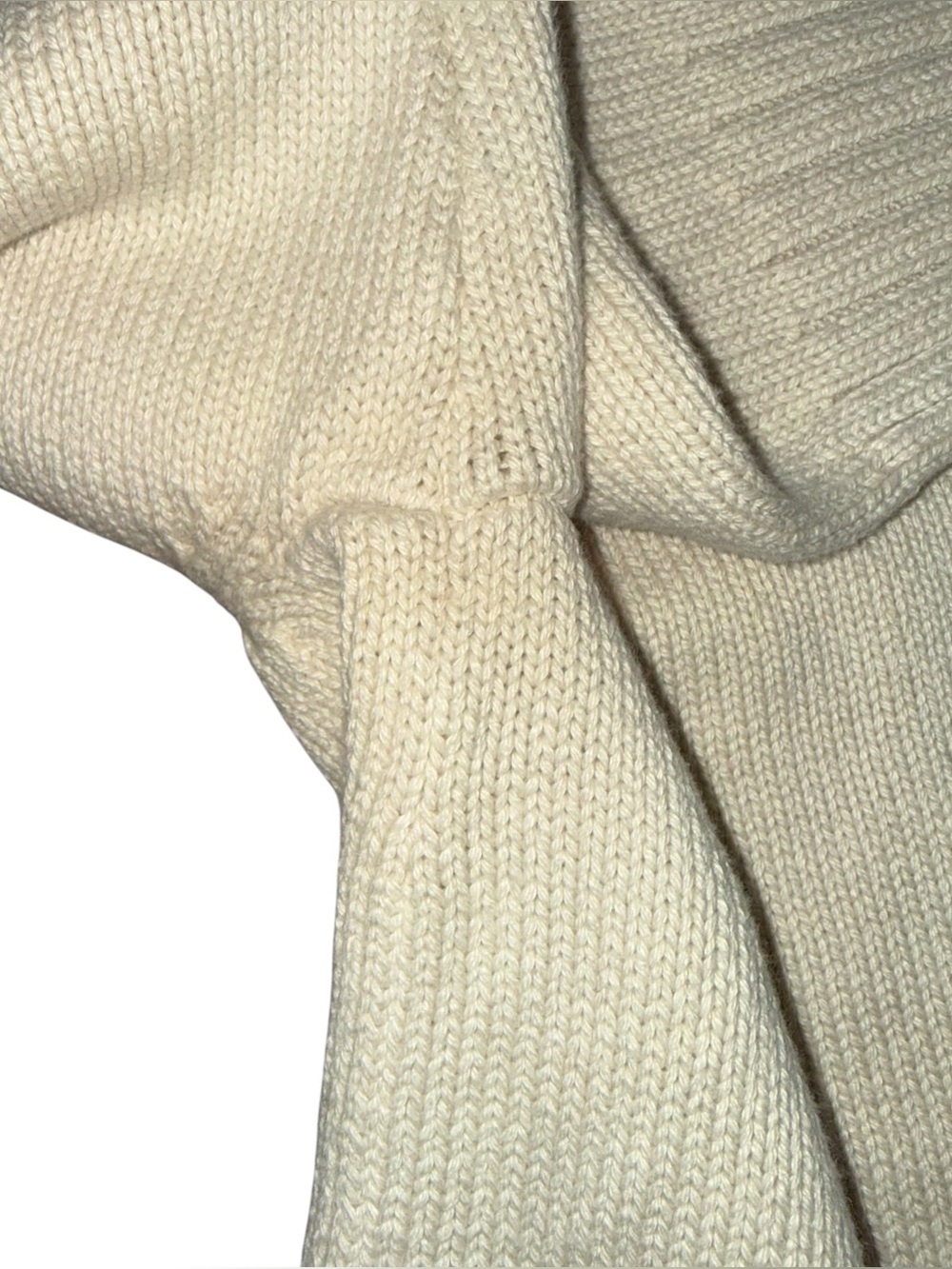 J. Crew Cozy Cotton Cream Turtleneck Sweater women’s sz XXL cotton Relaxed fit - Picture 5 of 13